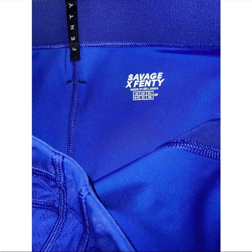 Savage X Fenty By Rihanna High waist mesh leggings blue - Picture 3 of 6